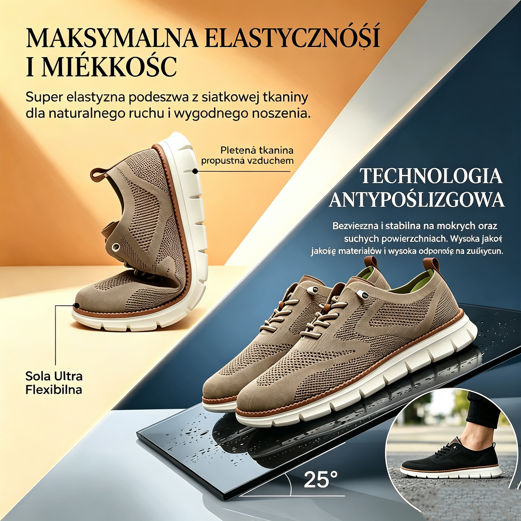 Dzisiejsza oferta specjalna: 50% zniżki! ⏰ Oddychające, antypoślizgowe mokasyny! Z podparciem łuku stopy i amortyzowaną podeszwą środkową pożegnaj się z bólem stóp.