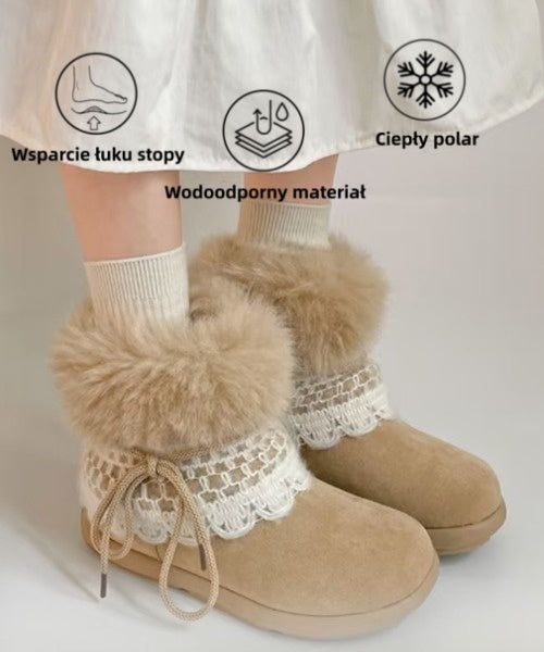 (🔥60% zniżki dzisiaj - nie przegap!)⏰ - Miękkie, wygodne i ciepłe buty z owczej skóry w stylu vintage ✅(z podparciem łuku stopy - aby złagodzić dyskomfort stóp)