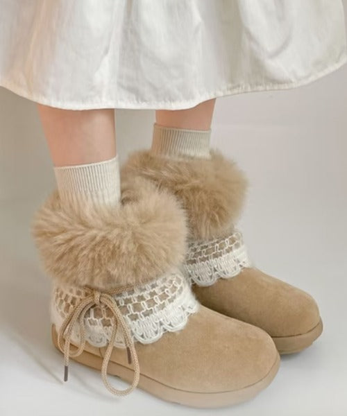 (🔥60% zniżki dzisiaj - nie przegap!)⏰ - Miękkie, wygodne i ciepłe buty z owczej skóry w stylu vintage ✅(z podparciem łuku stopy - aby złagodzić dyskomfort stóp)