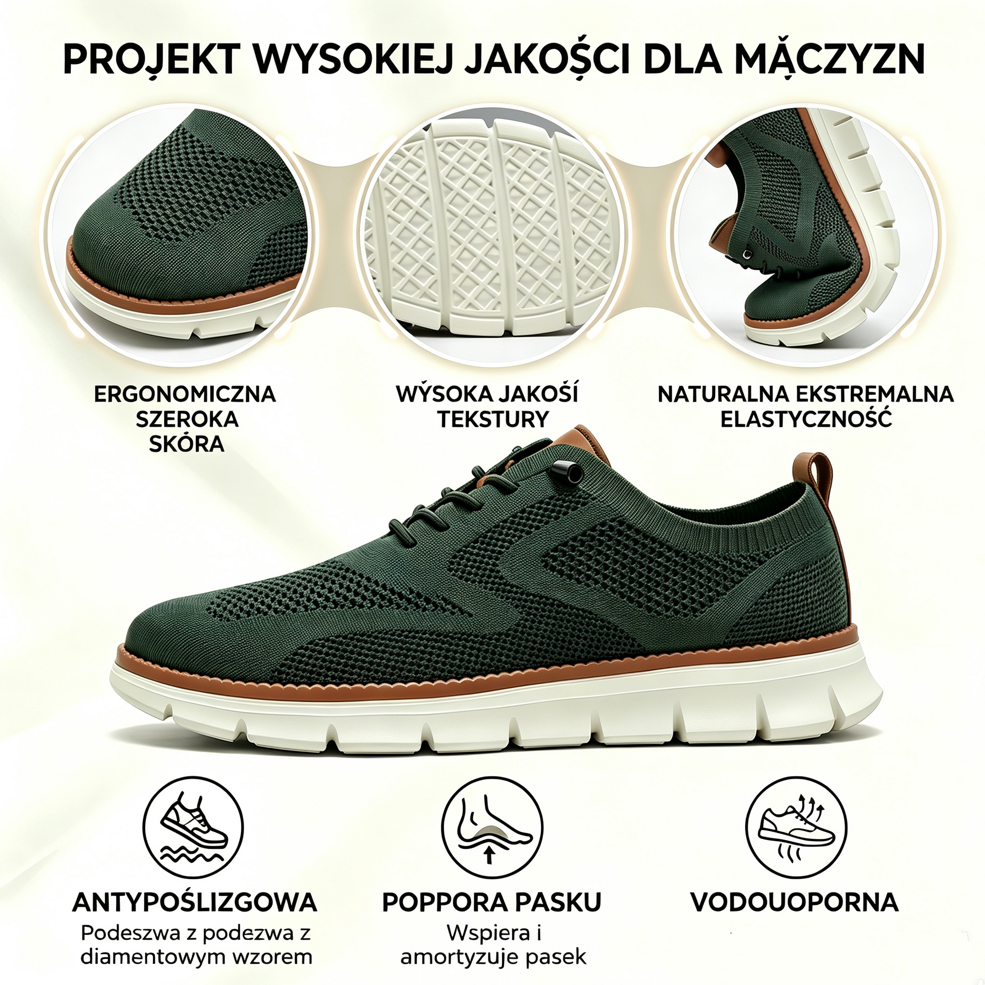 Dzisiejsza oferta specjalna: 50% zniżki! ⏰ Oddychające, antypoślizgowe mokasyny! Z podparciem łuku stopy i amortyzowaną podeszwą środkową pożegnaj się z bólem stóp.