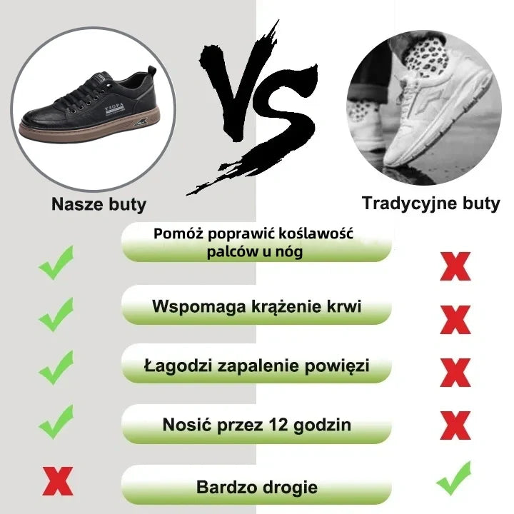 (🎉Ograniczona czasowo zniżka 50% - oferta ważna tylko dziś - nie przegap) - Męskie buty ortopedyczne wykonane z australijskiej skóry cielęcej ✅ Wygodne chodzenie i ulga w bólu
