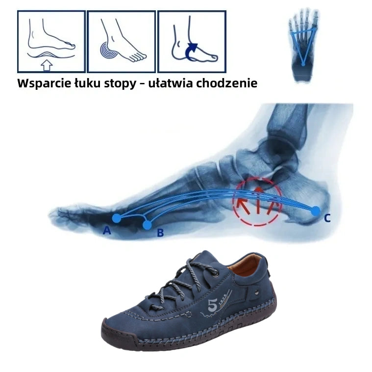 🔥50% zniżki dzisiaj⏰ | OARONE ® Miękkie i wygodne włoskie luksusowe, ręcznie robione buty ze skóry naturalnej | Wsparcie łuku stopy ułatwia chodzenie