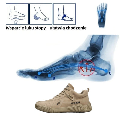 [🎁Dzisiaj 60% zniżki - Nie przegap tego] Ergonomicznie zaprojektowane buty ortopedyczne - konstrukcja z podparciem łuku stopy 👞 Pozbądź się dyskomfortu związanego z chodzeniem