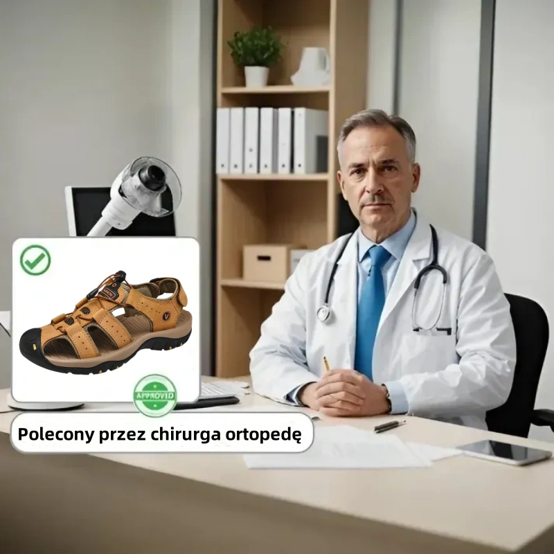 【🎁Dzisiejsza oferta 60% zniżki – Nie przegap tego】 Ergonomiczne sandały ortopedyczne ze skóry cielęcej – Bezbolesne chodzenie👞 Spraw, aby chodzenie było bardziej komfortowe