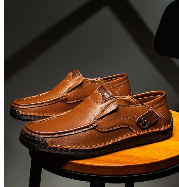 [Ograniczony czas: 60% zniżki i bezpłatne skarpety z wysokiej jakości bawełny] Stylowe, miękkie i wygodne skórzane buty (wsparcie łuku ułatwia chodzenie)