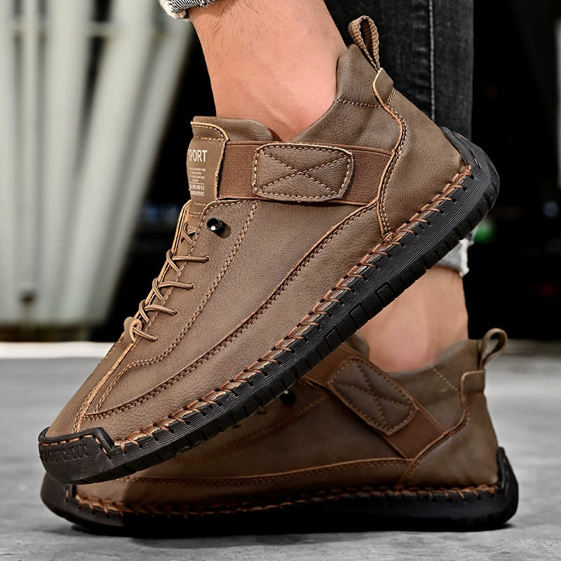 [🔥Oggi metà prezzo: da non perdere] Scarpe ortopediche in pelle bovina di alta qualità dal design ergonomico - design con supporto dell'arco plantare👞Sbarazzati facilmente del dolore ai piedi