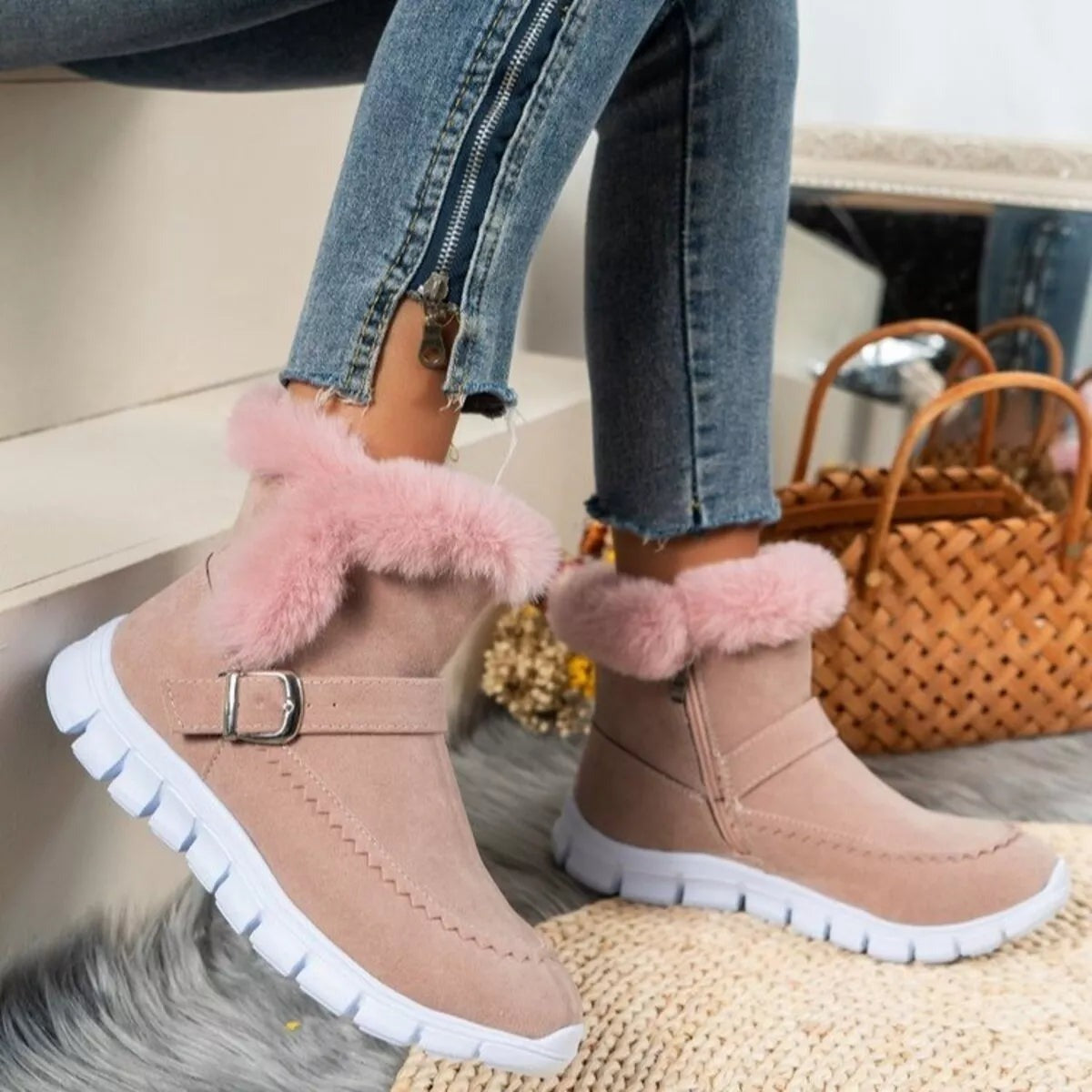 Oarone®|  Ergonomicznie ukształtowane zimowe buty ortopedyczne łagodzące ból stóp, kolan i pleców - Damskie