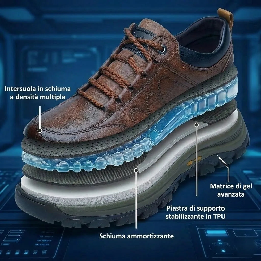 (🔥60% zniżki dzisiaj - nie przegap!)OARONE®-Męskie skórzane buty ortopedyczne ✅ koniec bólu stóp, wygoda na cały dzień!