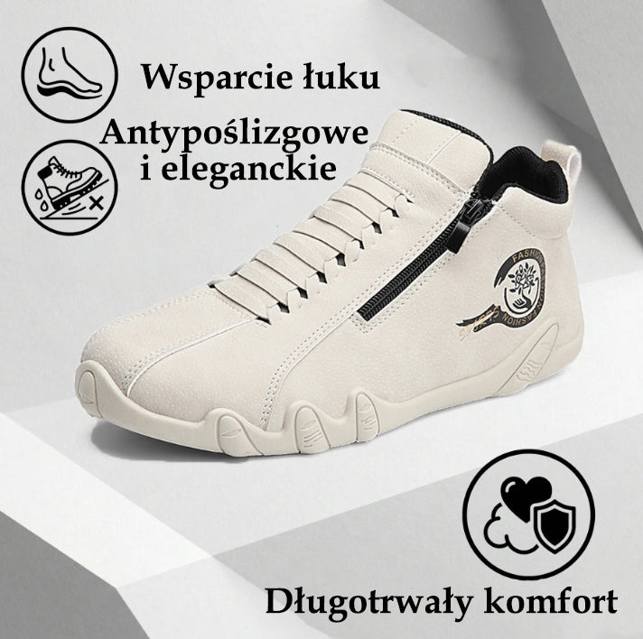 Męskie buty ortopedyczne Oarone® | Wykonane z oryginalnej australijskiej skóry bydlęcej | Szyte ręcznie, wodoodporne i antypoślizgowe ✅ Wsparcie łuku stopy – wygodne chodzenie