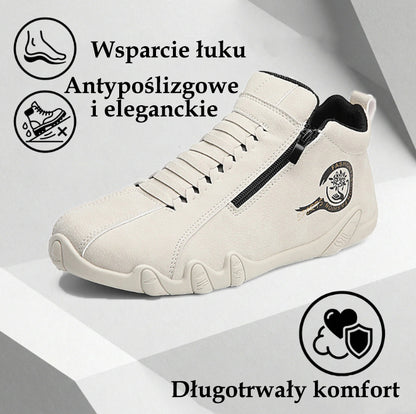 Męskie buty ortopedyczne Oarone® | Wykonane z oryginalnej australijskiej skóry bydlęcej | Szyte ręcznie, wodoodporne i antypoślizgowe ✅ Wsparcie łuku stopy – wygodne chodzenie