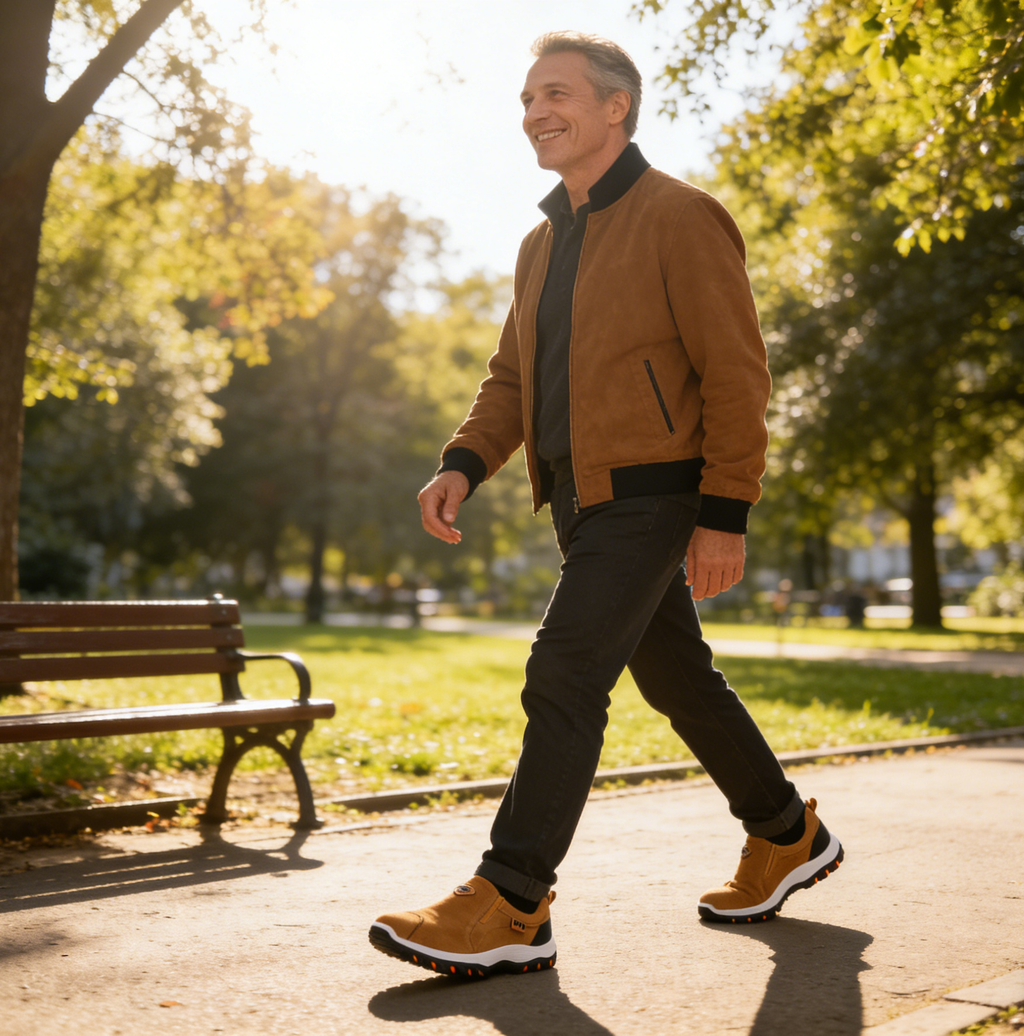 Buty ortopedyczne |  Oarone®Luksusowe, ergonomiczne buty ortopedyczne z włoskiego zamszu zapewniające miękkość i wygodę (pożegnaj ból stóp)