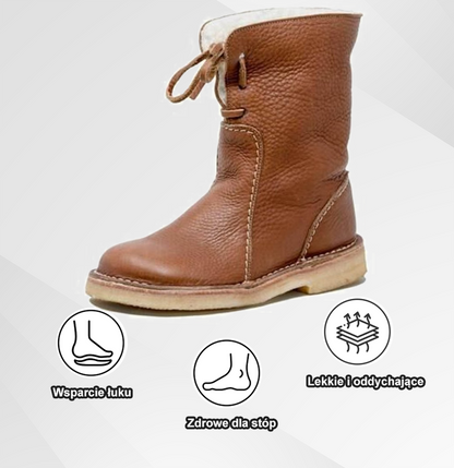 Oarone® | Miękkie i wygodne buty z owczej skóry w stylu vintage | Z podparciem łuku stopy dla łatwiejszego chodzenia