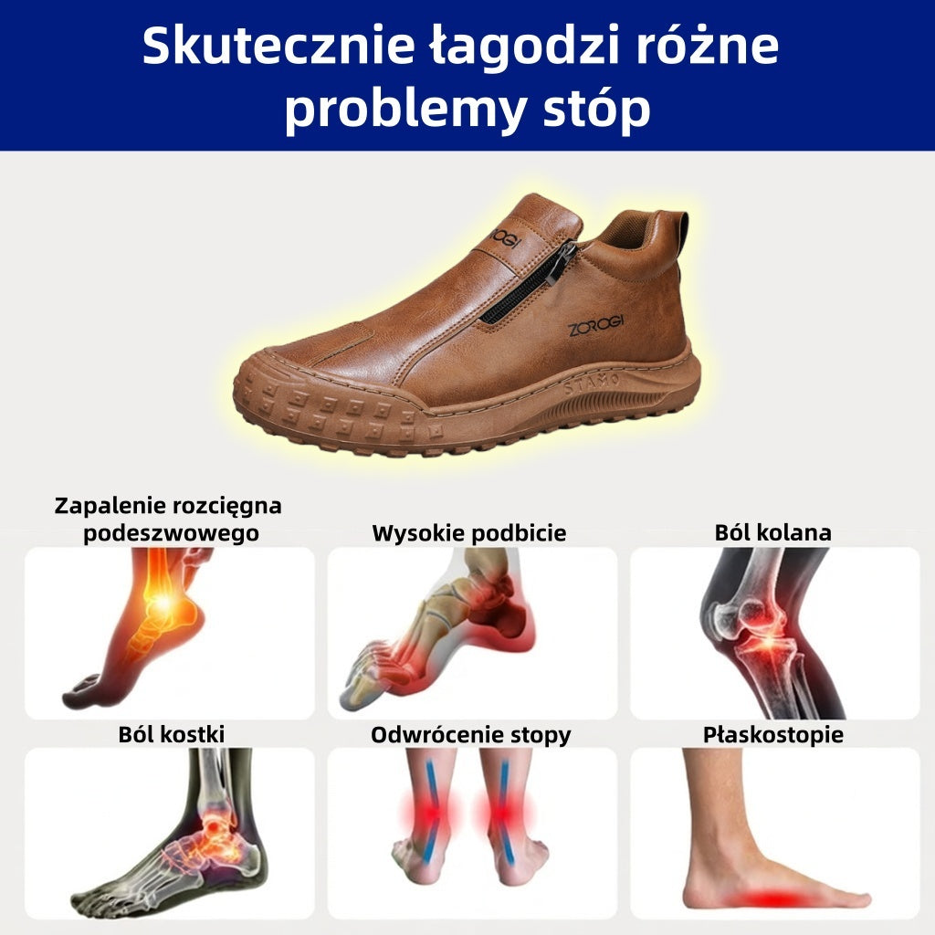 OARONE® | 🐂 Wykonane z włoskiej skóry | Z podparciem łuku stopy ✅ Miękkie i wygodne, zapewniają natychmiastowy komfort.