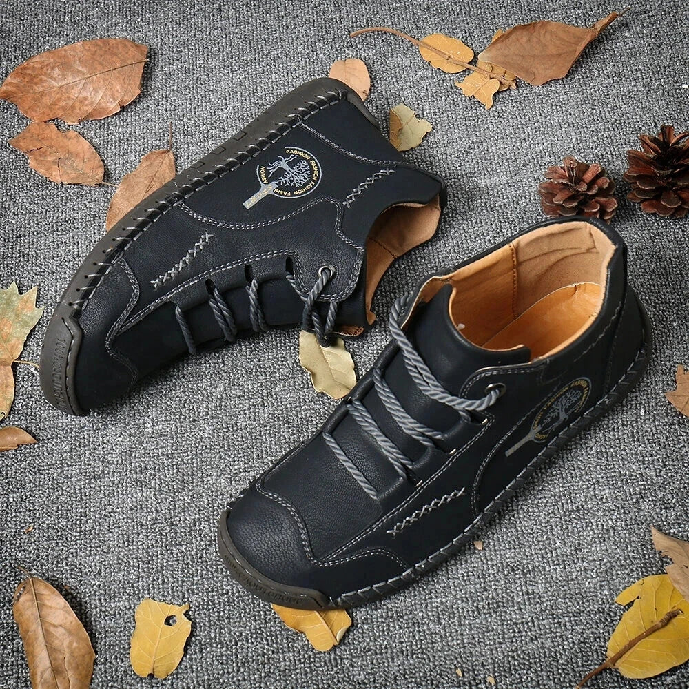 Oarone® | Eleganckie i wygodne, ręcznie robione włoskie skórzane buty ✅ Wsparcie łuku stopy dla łatwiejszego chodzenia