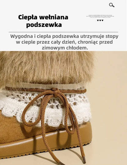 (🔥60% zniżki dzisiaj - nie przegap!)⏰ - Miękkie, wygodne i ciepłe buty z owczej skóry w stylu vintage ✅(z podparciem łuku stopy - aby złagodzić dyskomfort stóp)
