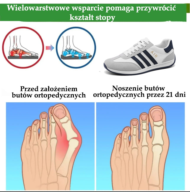 🔥 50% zniżki | Buty ortopedyczne OARONE® | Zapewniają wsparcie łuku stopy, łagodzą ból i ułatwiają chodzenie | Odpowiednie zarówno dla mężczyzn, jak i kobiet.