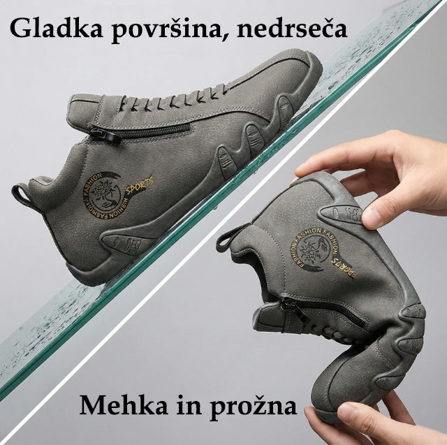 Męskie buty ortopedyczne Oarone® | Wykonane z oryginalnej australijskiej skóry bydlęcej | Szyte ręcznie, wodoodporne i antypoślizgowe ✅ Wsparcie łuku stopy – wygodne chodzenie