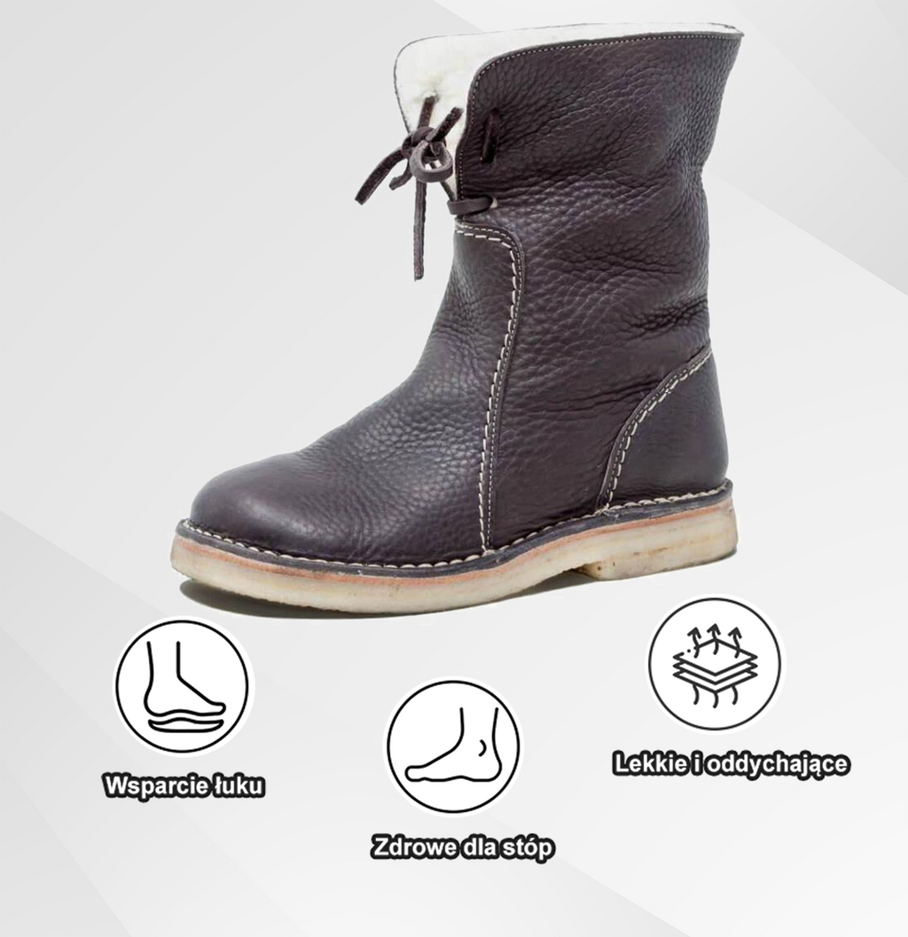 (🔥Ograniczona czasowo zniżka 50% - Nie przegap!)⏰ - Miękkie i wygodne buty z owczej skóry w stylu vintage (z podparciem łuku stopy dla łatwiejszego chodzenia)
